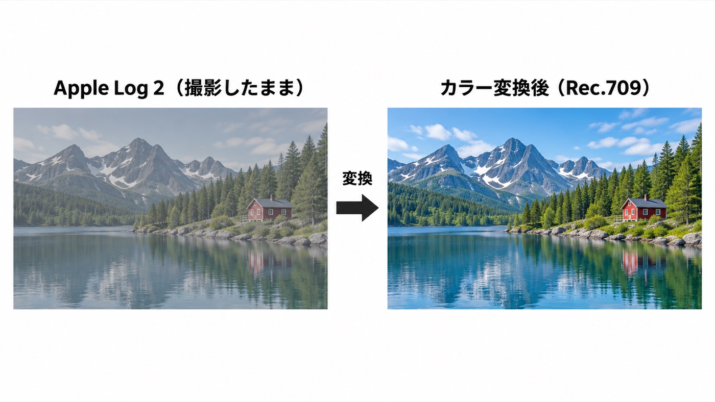 Apple Log 2をPremiere Proで編集する方法の解説図1