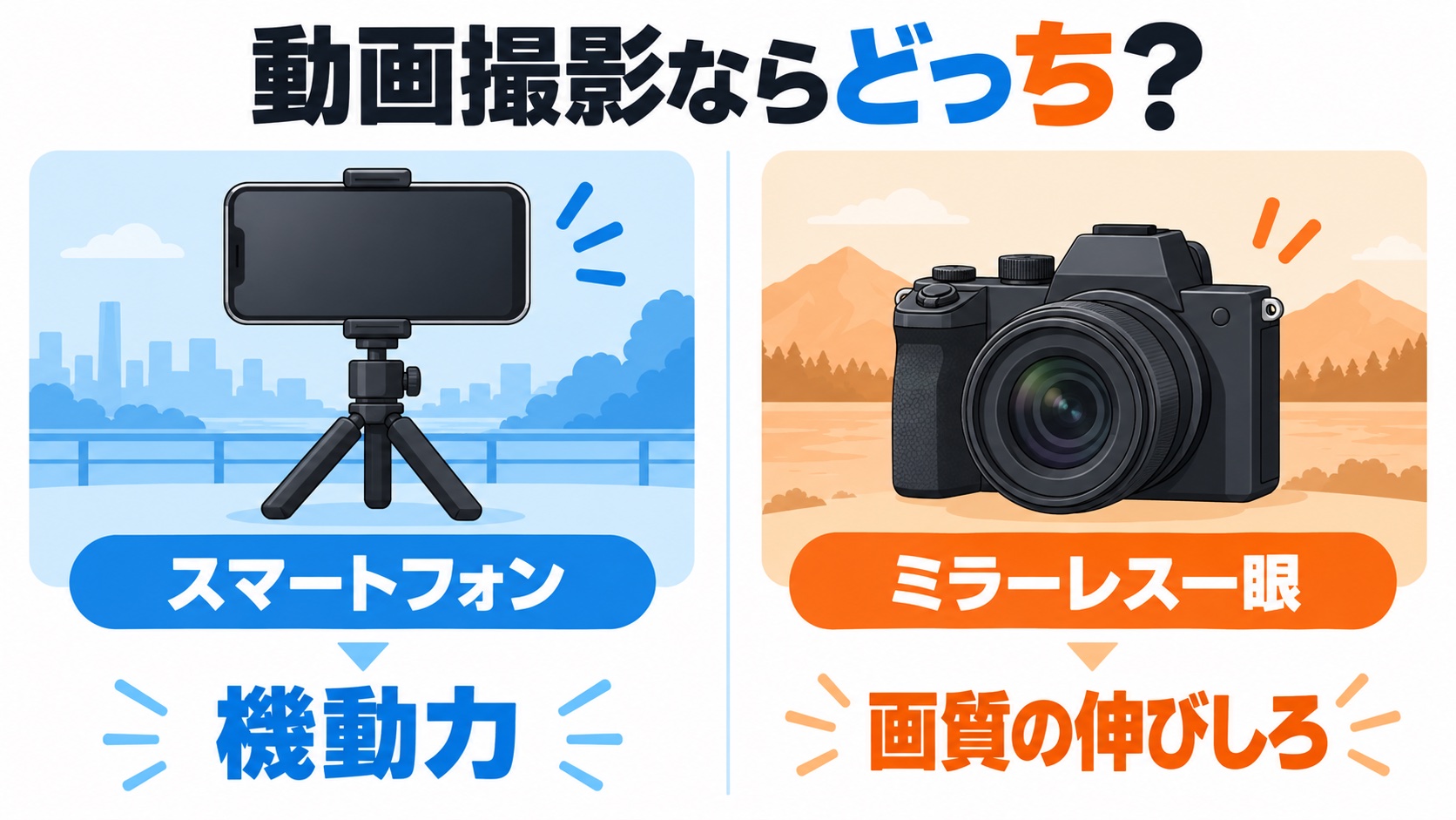 iPhone 18 Proと一眼、動画ならどっち?の解説図1
