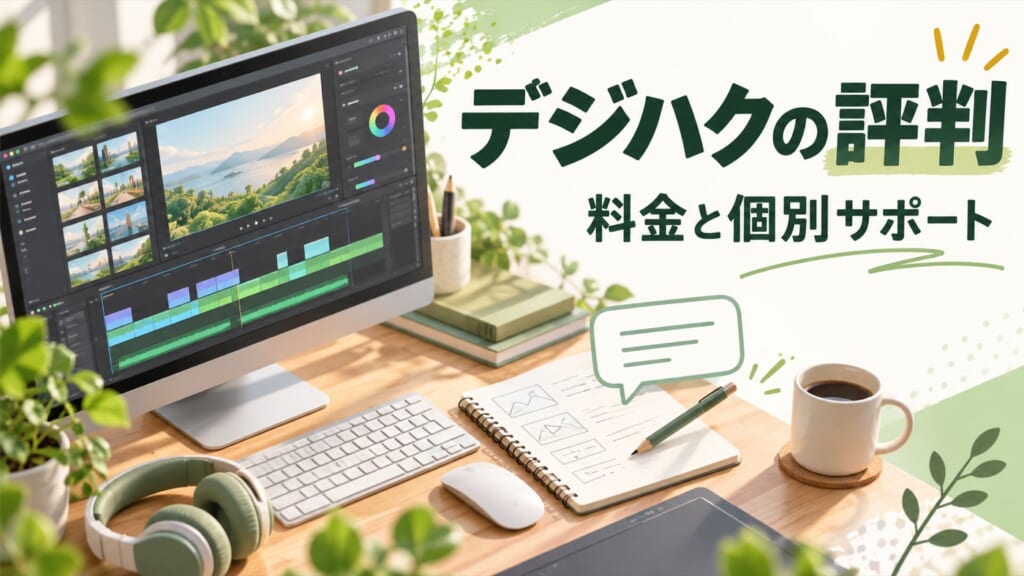 デジハクの評判、料金と個別サポートを紹介する記事の表紙